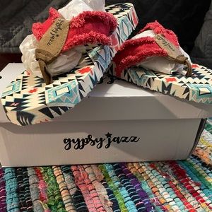 Gypsy Jazz Flip Flops Size 10